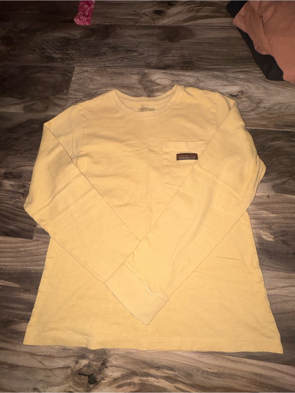 Patagonia Long Sleeve Pocket Tee - Soft Yellow